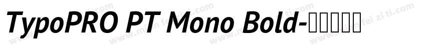 TypoPRO PT Mono Bold字体转换
